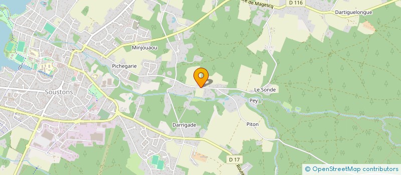 localisation de l'entreprise IZAGUI  SOUSTONS