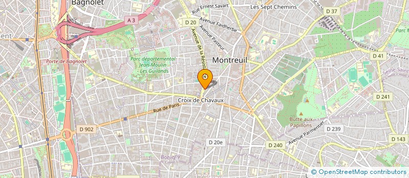 localisation de l'entreprise IZAKELEC 75 à MONTREUIL