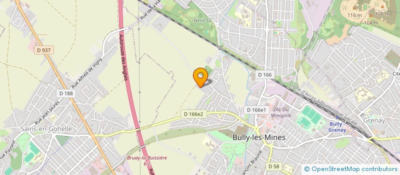 localisation de l'entreprise IZALI IMMO  BULLY-LES-MINES