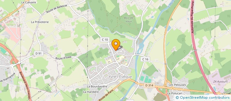 localisation de l'entreprise IZALODAGUI1  YVRE-L'EVEQUE