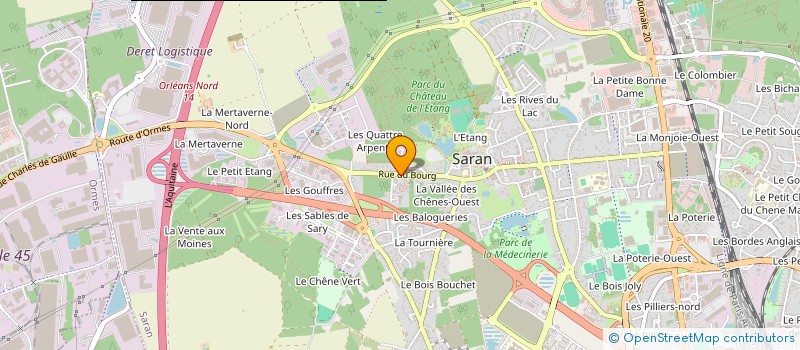 localisation de l'entreprise IZAMAR à SARAN