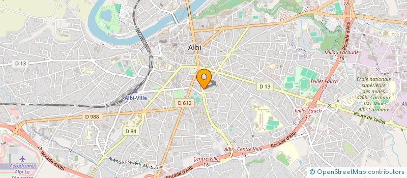 localisation de l'entreprise IZAMBERT P & A & DREVET M à ALBI