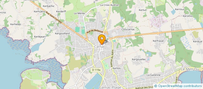 localisation de l'entreprise IZANA  CARNAC