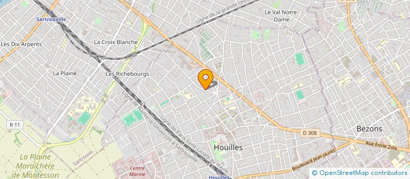 localisation de l'entreprise IZANAMI PROD  HOUILLES