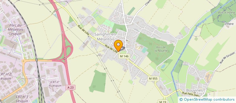 localisation de l'entreprise IZAO HAUTS DE FRANCE à SAINGHIN-EN-MELANTOIS