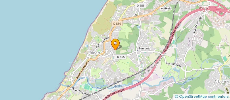 localisation de l'entreprise IZARA à BIDART