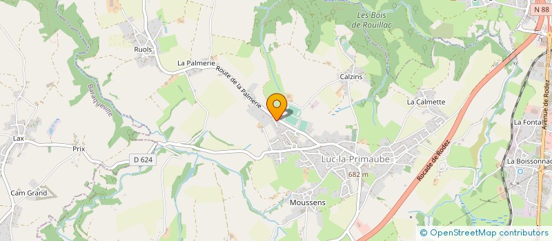 localisation de l'entreprise IZARD BTP  LUC-LA-PRIMAUBE