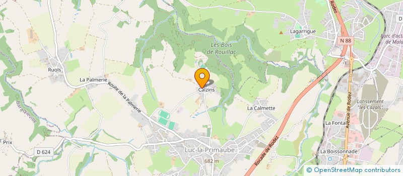 localisation de l'entreprise IZARD YVES ET NADINE LOCATION  LUC-LA-PRIMAUBE