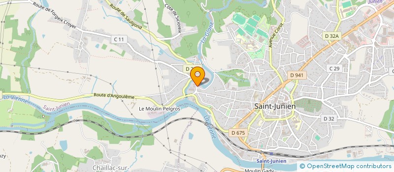 localisation de l'entreprise IZARET FORMATION  SAINT-JUNIEN