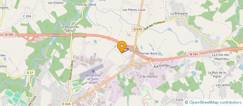 localisation de l'entreprise IZARET INVESTISSEMENTS à SAINT-JUNIEN