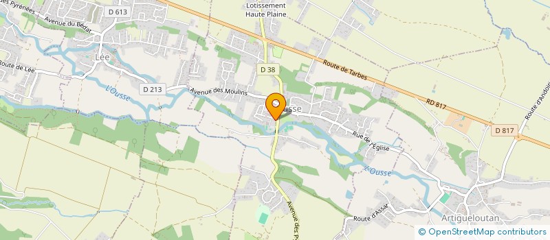 localisation de l'entreprise IZARIC  OUSSE