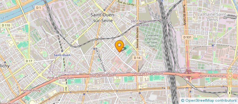 localisation de l'entreprise IZB PRODUCTIONS  SAINT-OUEN-SUR-SEINE