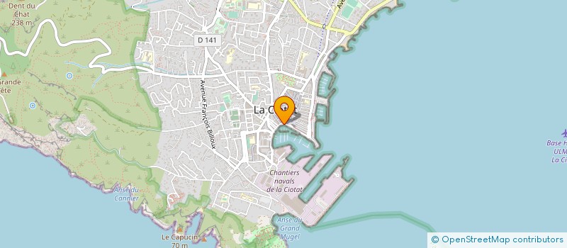 localisation de l'entreprise IZBA  LA CIOTAT