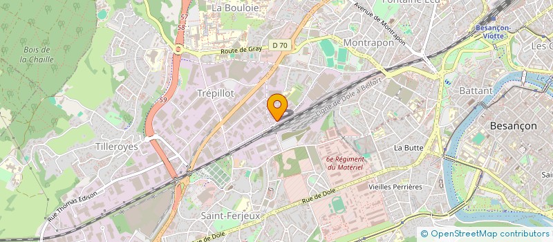 localisation de l'entreprise IZEDA INDUSTRIES à BESANCON