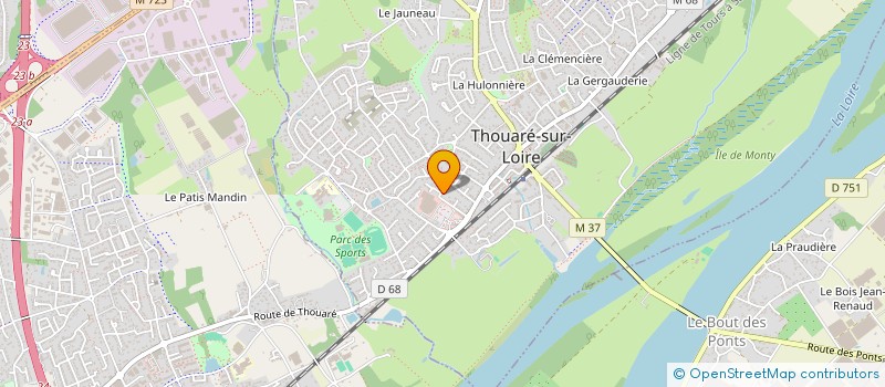localisation de l'entreprise IZELLA à THOUARE-SUR-LOIRE