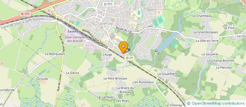 localisation de l'entreprise IZELYS  SAVENAY