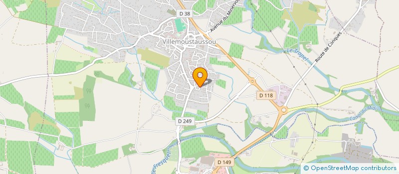 localisation de l'entreprise IZEM à VILLEMOUSTAUSSOU