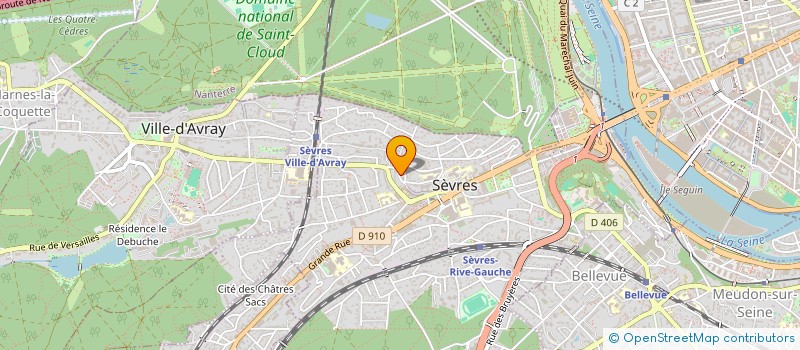 localisation de l'entreprise IZEMA à SEVRES