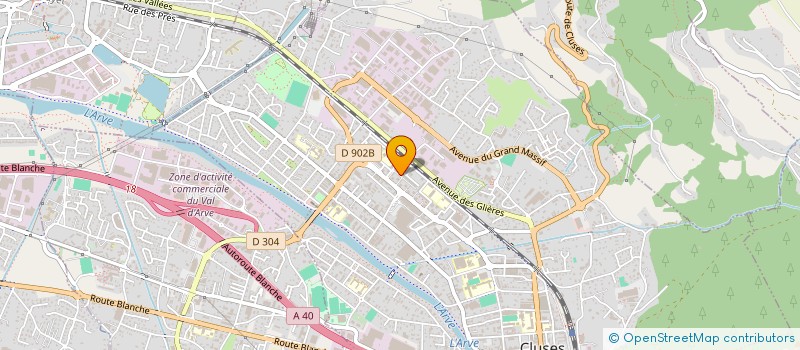 localisation de l'entreprise IZET DECO  CLUSES