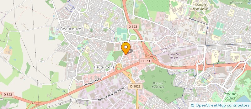 localisation de l'entreprise IZETTA AUTOMOBILE à BEAUCOUZE