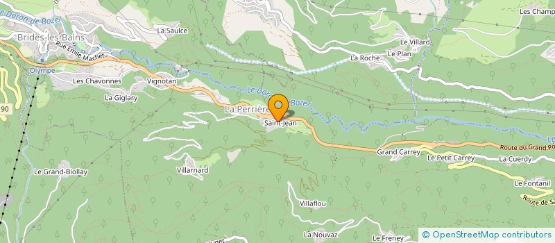 localisation de l'entreprise IZI BIKE à COURCHEVEL