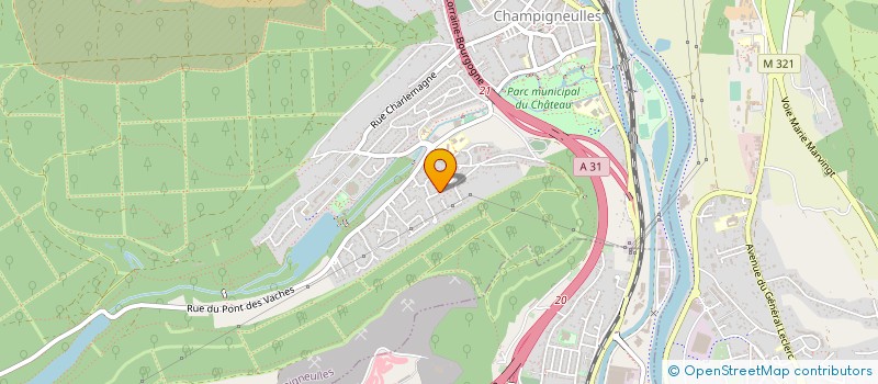 localisation de l'entreprise IZI CAB à CHAMPIGNEULLES