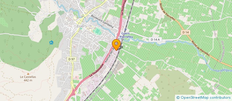 localisation de l'entreprise IZI COLIS CUERS  CUERS