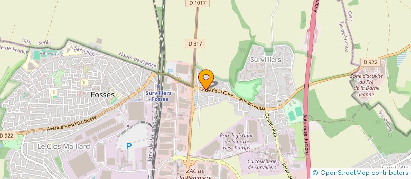 localisation de l'entreprise IZI CORPORATION  SURVILLIERS