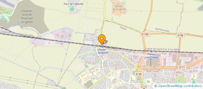 localisation de l'entreprise IZI GARDEN à PLAISIR