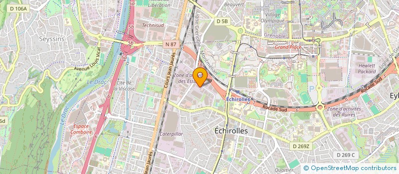 localisation de l'entreprise IZI GROUP  ECHIROLLES
