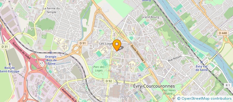 localisation de l'entreprise IZI LOC AUTO à EVRY-COURCOURONNES