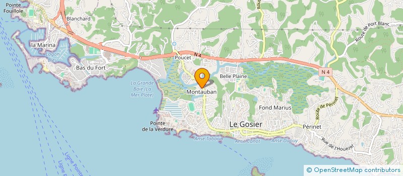 localisation de l'entreprise IZI LOCATION  LE GOSIER