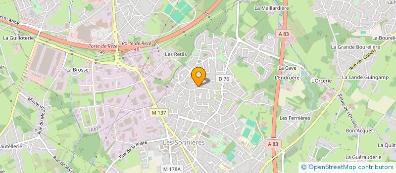 localisation de l'entreprise IZI MONET à LES SORINIERES