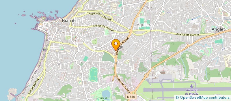 localisation de l'entreprise  IZI SPORTS CLUB ASSOCIATIF à BIARRITZ