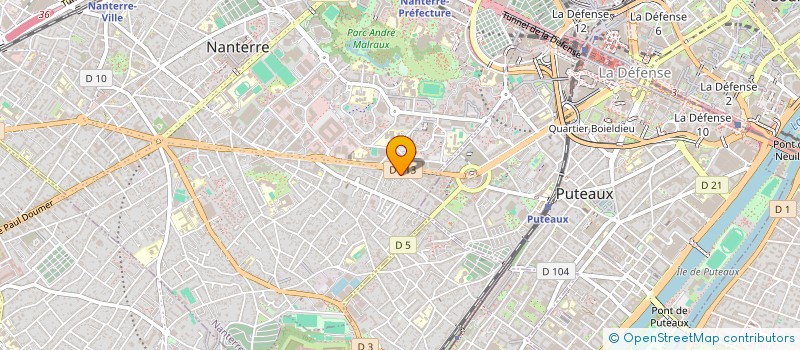 localisation de l'entreprise IZI TECHNOLOGIES à NANTERRE
