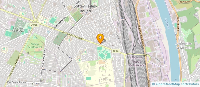 localisation de l'entreprise IZIALIX  SOTTEVILLE-LES-ROUEN