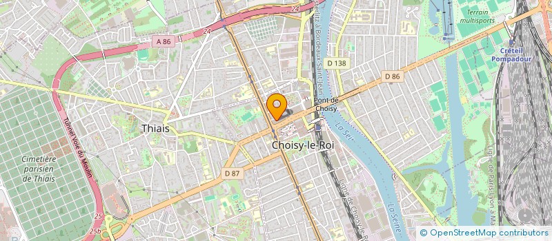 localisation de l'entreprise IZIBUSINESS à CHOISY-LE-ROI