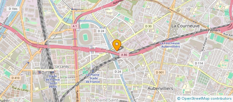 localisation de l'entreprise IZIF RENOVATION  AUBERVILLIERS