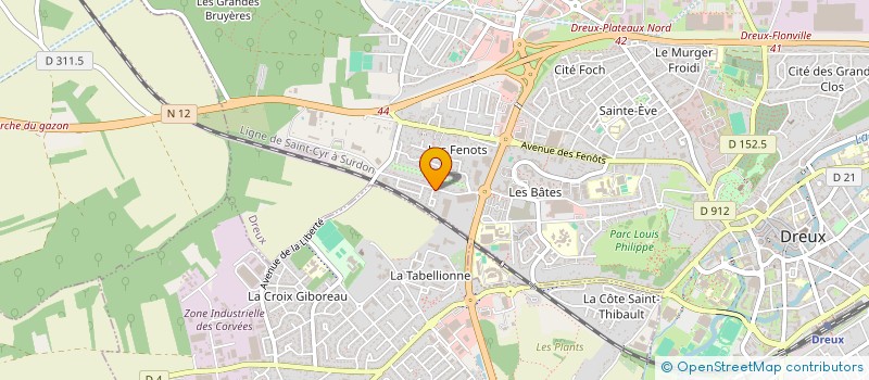 localisation de l'entreprise IZILY à DREUX