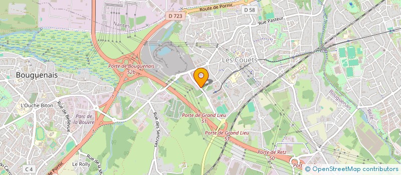 localisation de l'entreprise IZIPARK NANTES à BOUGUENAIS