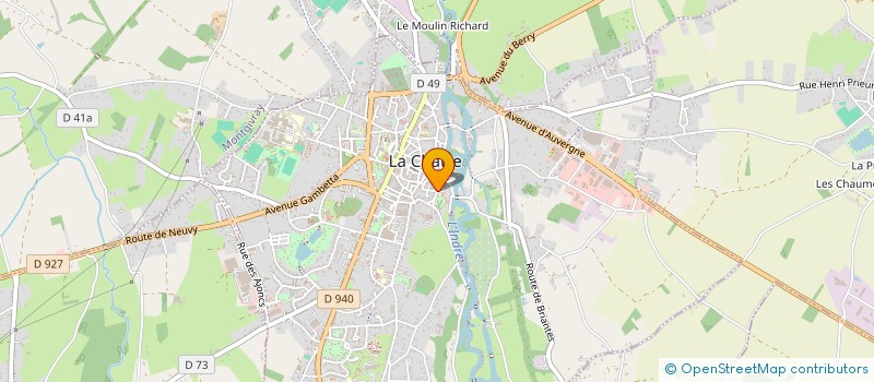 localisation de l'entreprise IZIS à LA CHATRE
