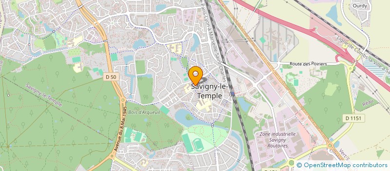 localisation de l'entreprise IZIS DECO  SAVIGNY-LE-TEMPLE