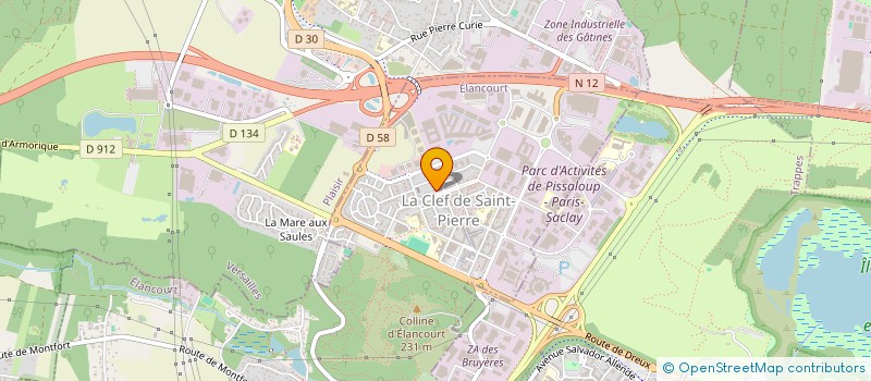 localisation de l'entreprise IZITEC à ELANCOURT