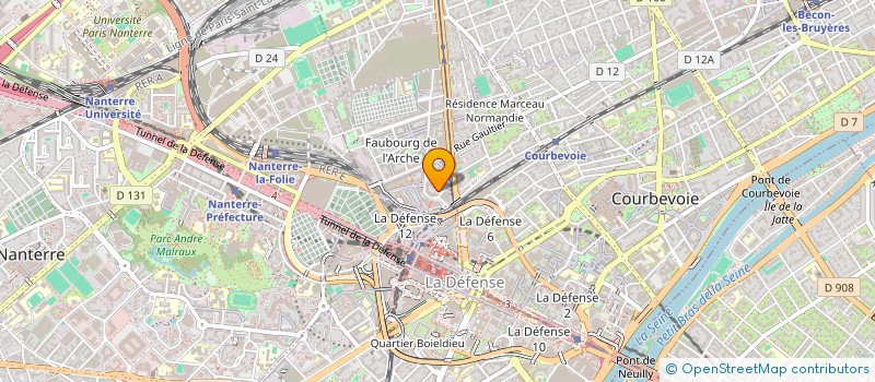 localisation de l'entreprise IZIVIA IMPACT à COURBEVOIE