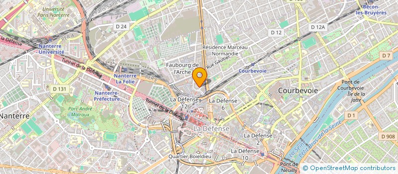 localisation de l'entreprise IZIVIA MAX à COURBEVOIE
