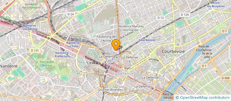 localisation de l'entreprise IZIVIA METROPOLES à COURBEVOIE