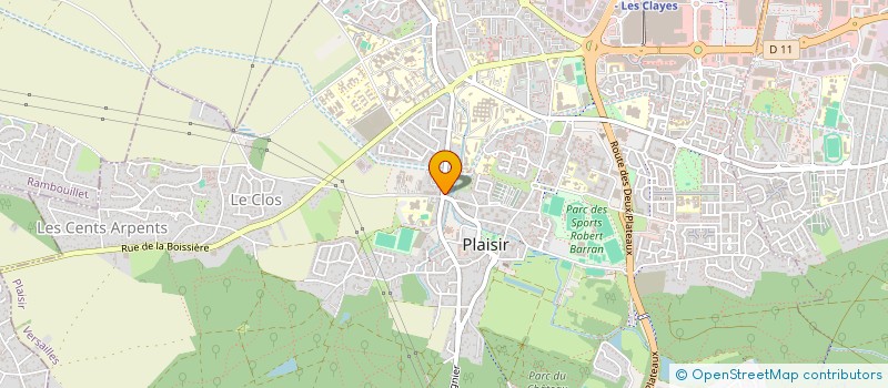 localisation de l'entreprise IZLN FIBRE à PLAISIR