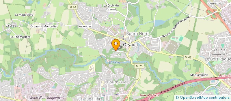 localisation de l'entreprise IZNO à ORVAULT