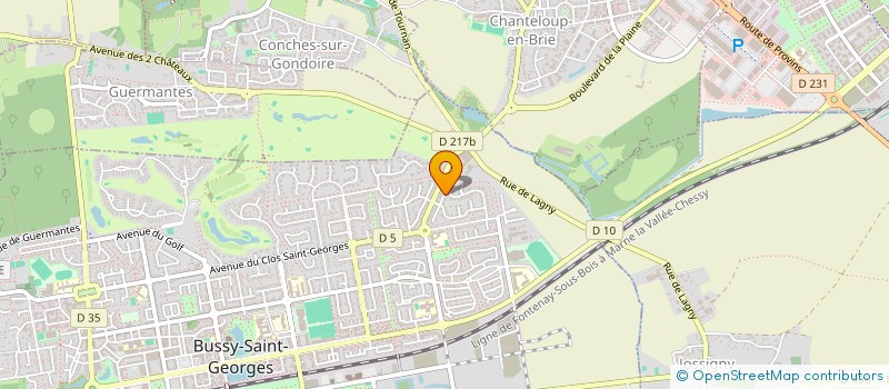 localisation de l'entreprise IZOFI CONSULTING à BUSSY-SAINT-GEORGES