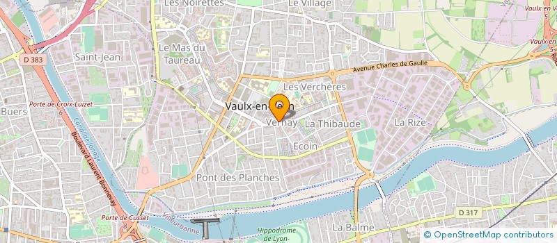localisation de l'entreprise IZOLEXT FACADES à VAULX-EN-VELIN